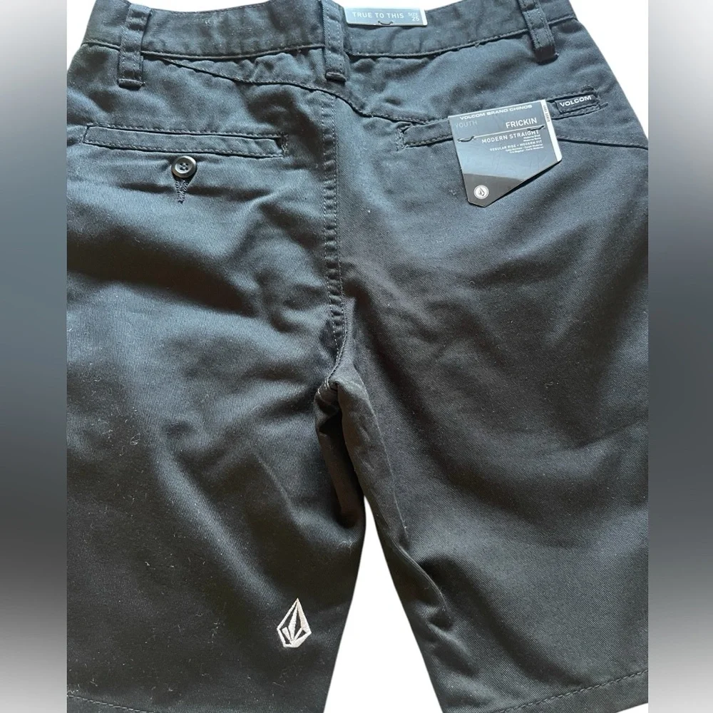 Volcom NWT Youth 25 True To This Black Shorts